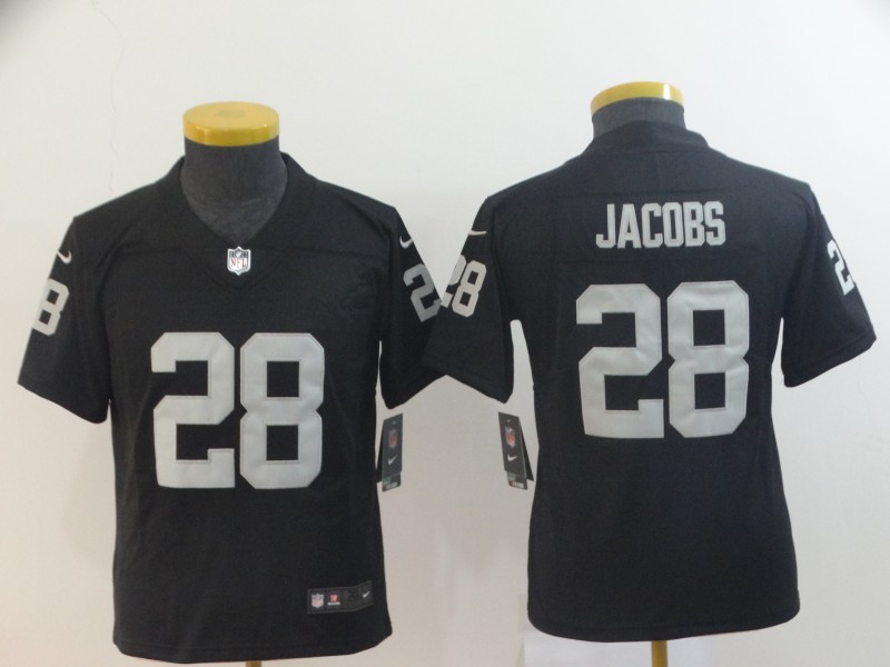 Youth Oakland Raiders 28 Jacobs black Nike Vapor Untouchable Limited NFL Jerseys